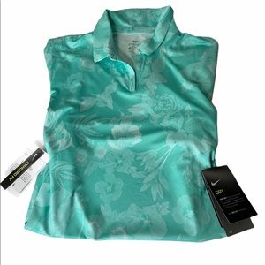 NWT NIKE Dri Fit Dry Women’s Polo Shirt Top Size L